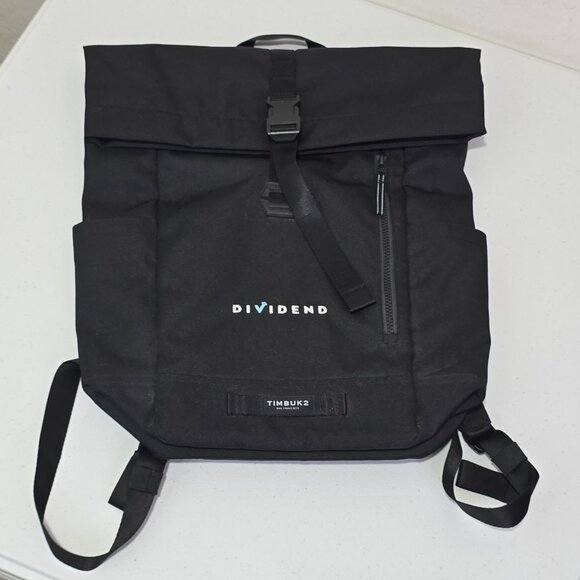 Timbuk2 Tuck Pack Roll Top Water Resistant Laptop Backpack Black - Picture 5 of 12